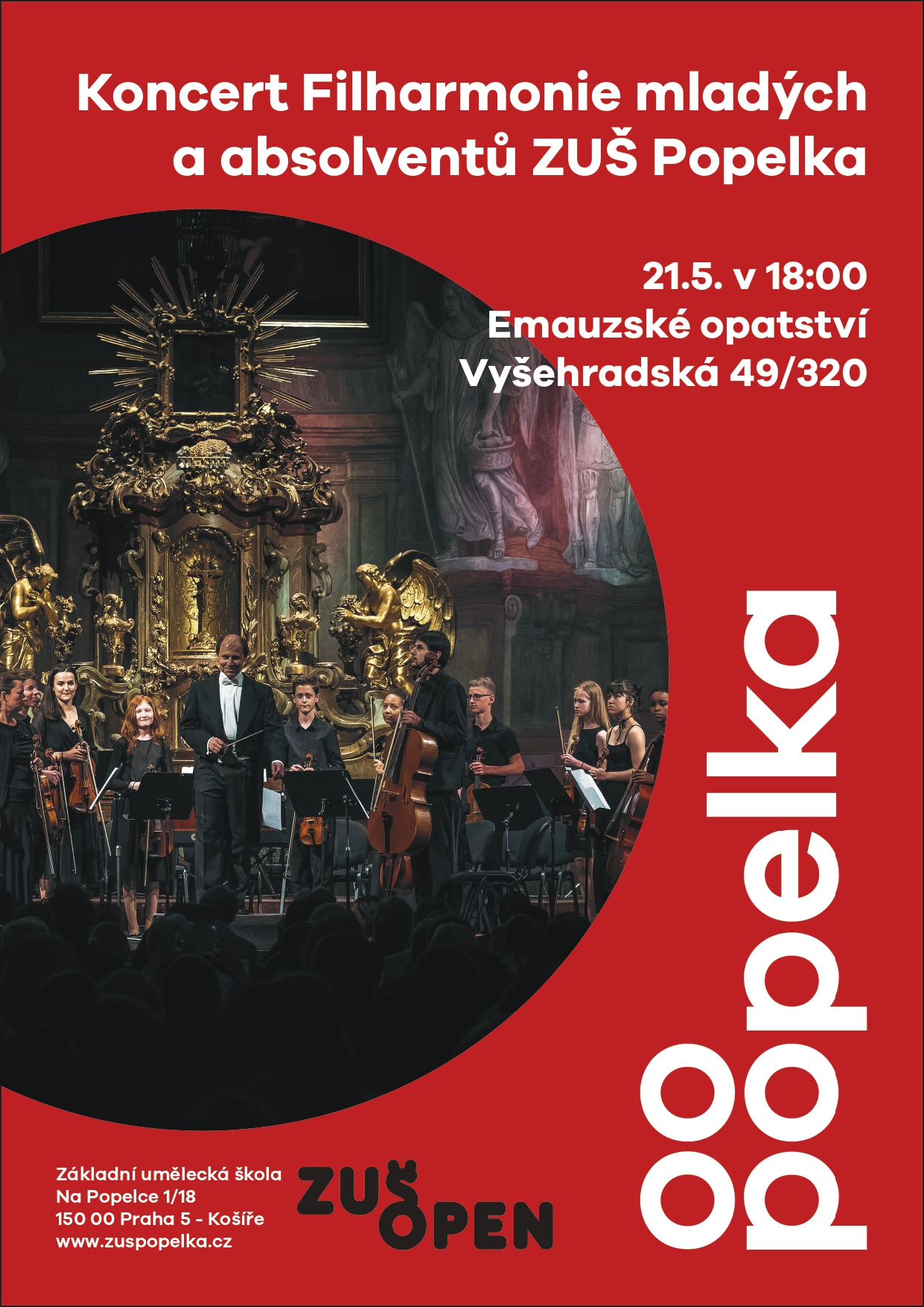 Koncert absolventů ZUŠ Popelka a Filharmonie mladých 